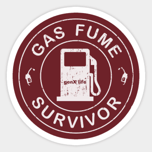 Gas Fume Survivor Sticker